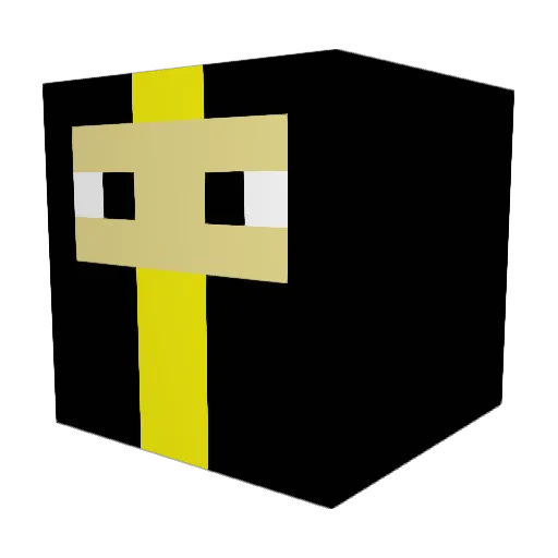 GUY3009 Minecraft avatar head, 3D render