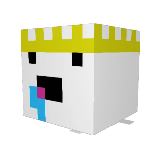 GUYLKO123 Minecraft avatar head, 3D render