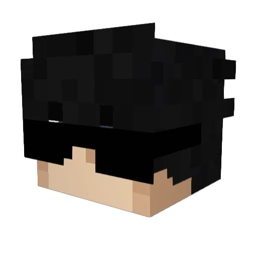 GVH051 Minecraft avatar head, 3D render