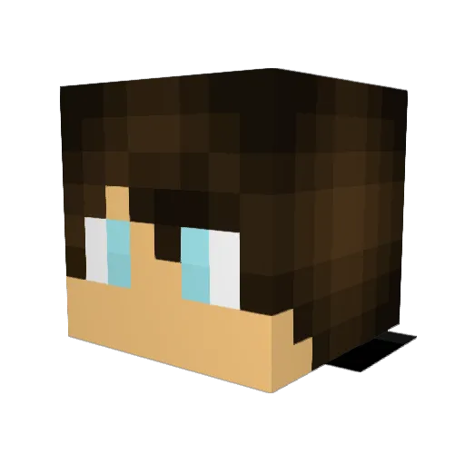 GVH_ Minecraft avatar head, 3D render