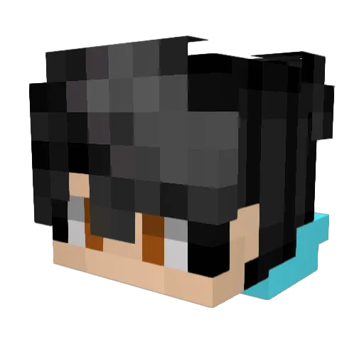 GVNTHEROCHE Minecraft avatar head, 3D render