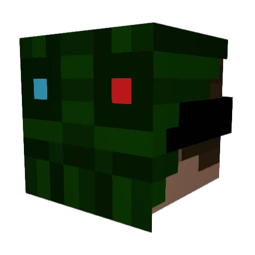 GVaskys Minecraft avatar head, 3D render