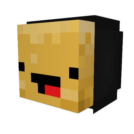 GW3N0 Minecraft avatar head, 3D render