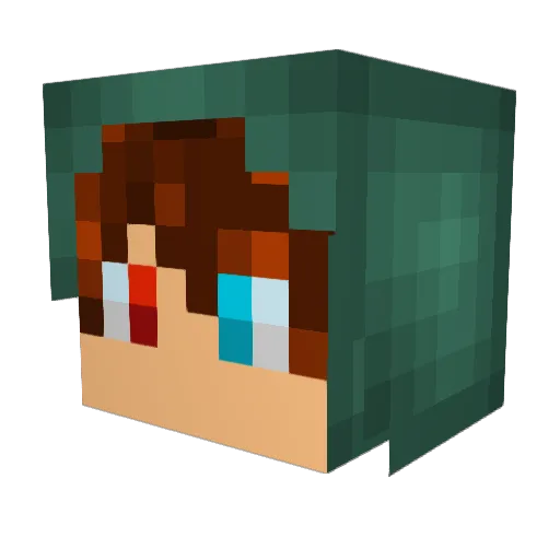 GWAldrich Minecraft avatar head, 3D render