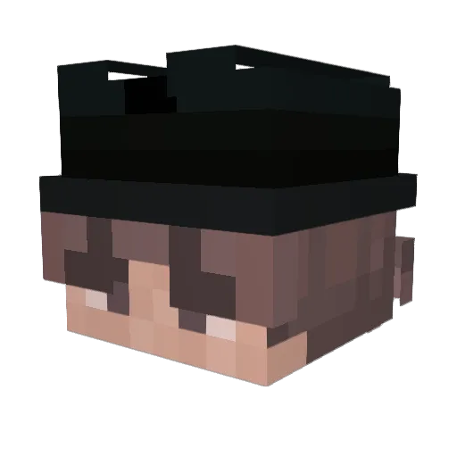 GWT1337 Minecraft avatar head, 3D render