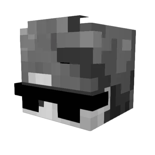 GW_NUB Minecraft avatar head, 3D render