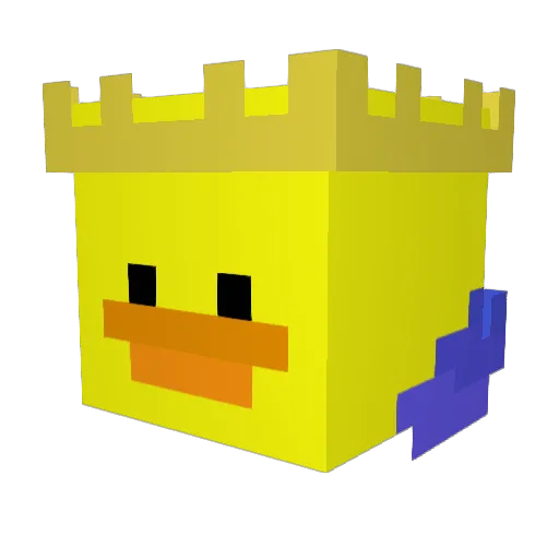 GWkingen Minecraft avatar head, 3D render