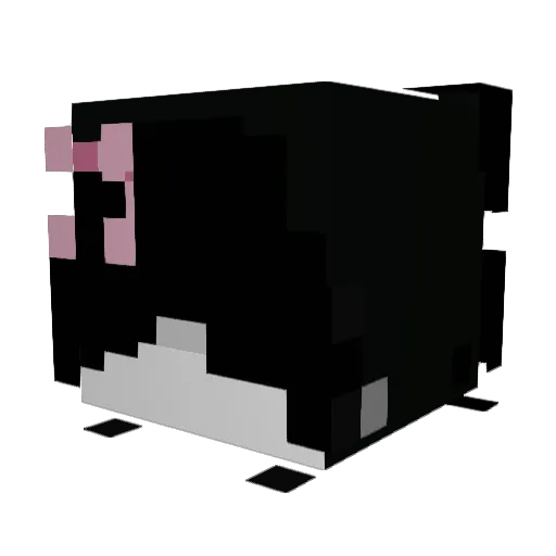 GXB3REAL Minecraft avatar head, 3D render