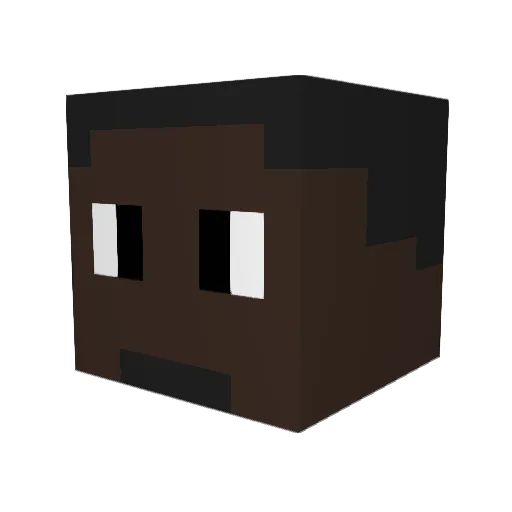 GXDAWN Minecraft avatar head, 3D render