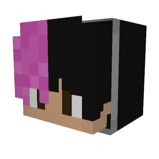 GXTH_SPIT Minecraft avatar head, 3D render