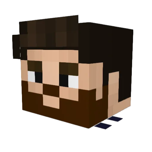 GYATTT_ Minecraft avatar head, 3D render