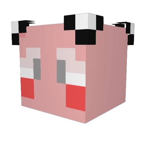 GYDCM Minecraft avatar head, 3D render