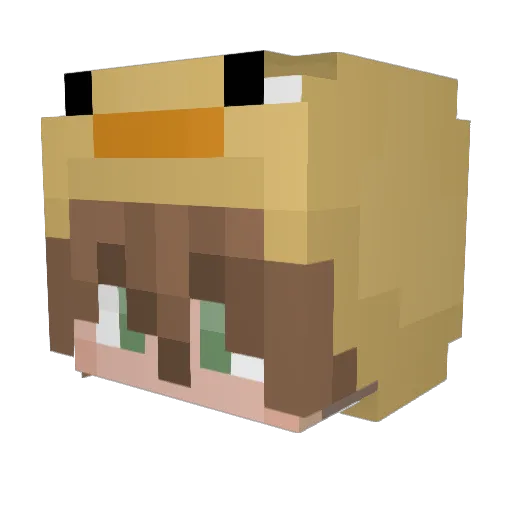 GYEOMJAEWON Minecraft avatar head, 3D render