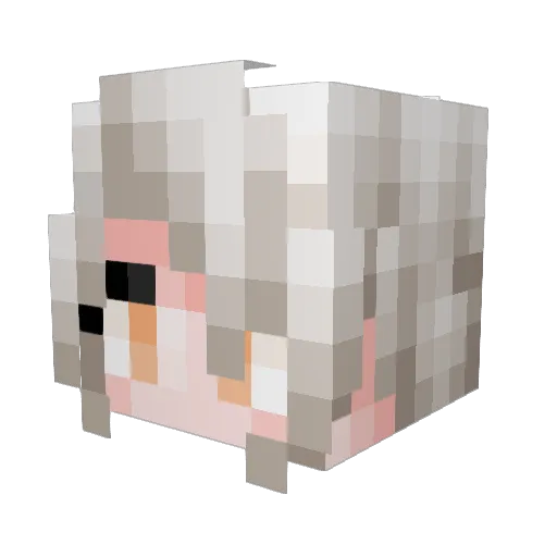 GYHxianer Minecraft avatar head, 3D render