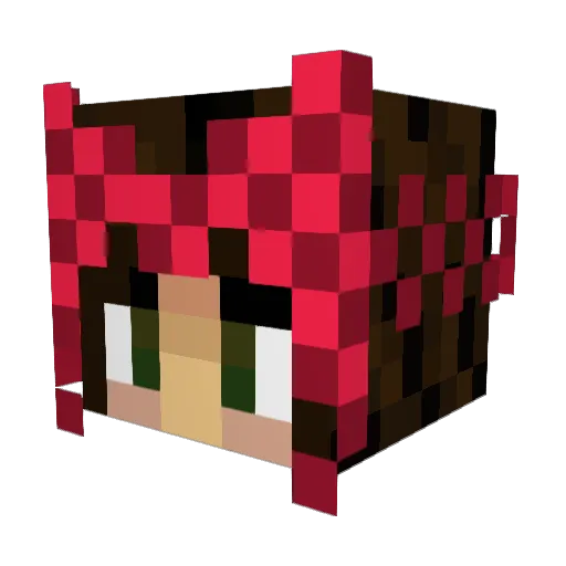 GYPSYWITCH1998 Minecraft avatar head, 3D render
