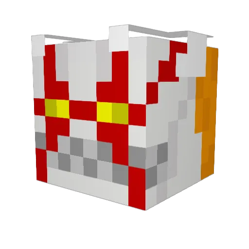 GYRam Minecraft avatar head, 3D render