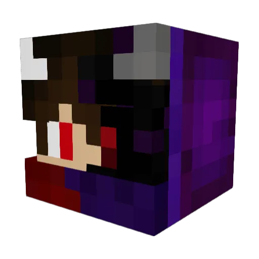 GYSE2412 Minecraft avatar head, 3D render