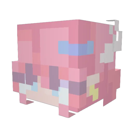 GYXHLM Minecraft avatar head, 3D render