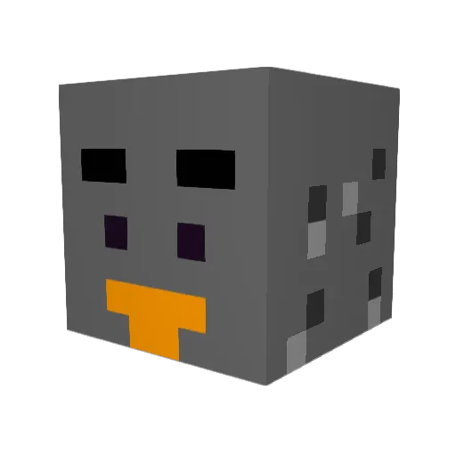GYZking Minecraft avatar head, 3D render