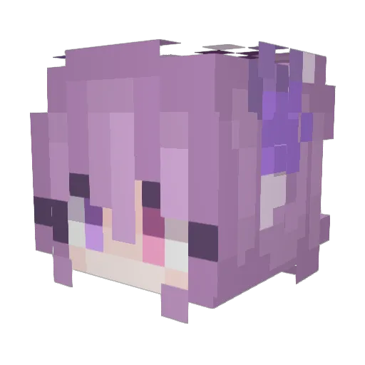 GZ37 Minecraft avatar head, 3D render