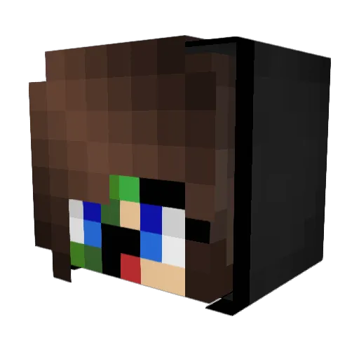 GZ903 Minecraft avatar head, 3D render