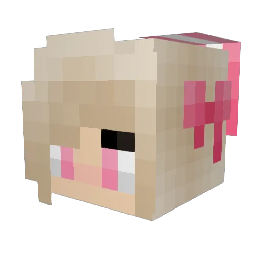 GZOE Minecraft avatar head, 3D render