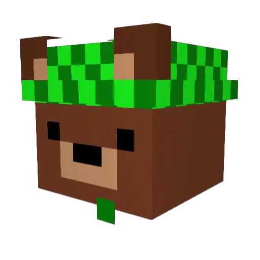 GZP_adii Minecraft avatar head, 3D render
