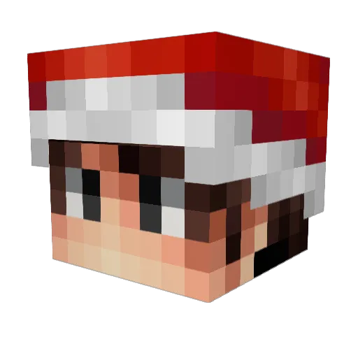 GZUZ242 Minecraft avatar head, 3D render