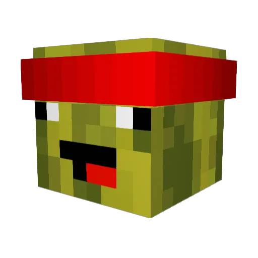 GZtequila Minecraft avatar head, 3D render