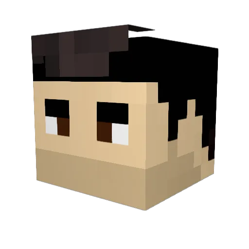 G_59Gabe Minecraft avatar head, 3D render