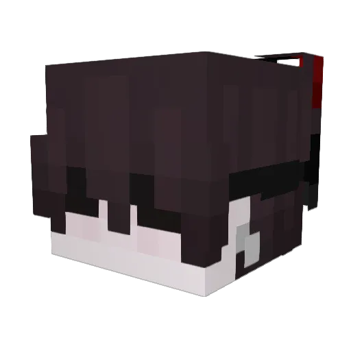 G_96 Minecraft avatar head, 3D render