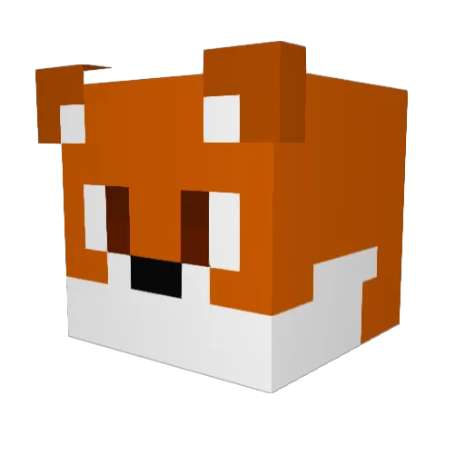G_D_S Minecraft avatar head, 3D render