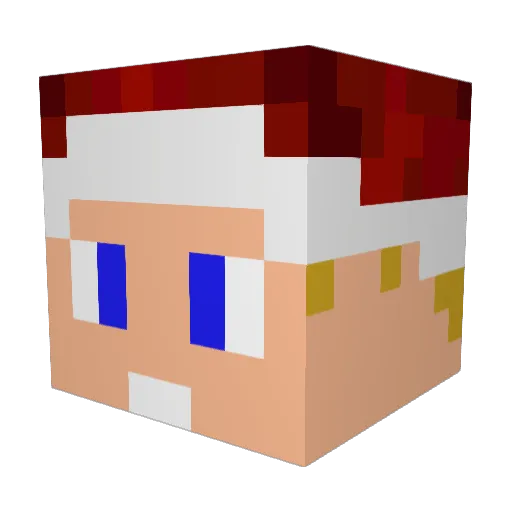 G_Dan Minecraft avatar head, 3D render