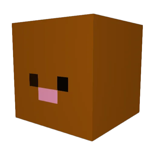 G_DeMo Minecraft avatar head, 3D render