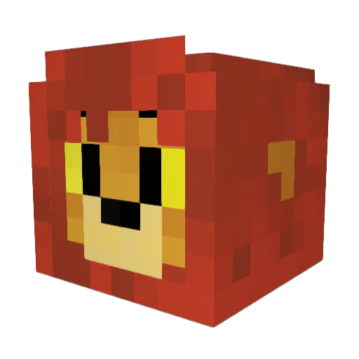 G_Driv Minecraft avatar head, 3D render