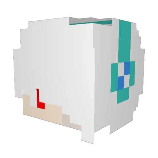 G_G_Cobra Minecraft avatar head, 3D render