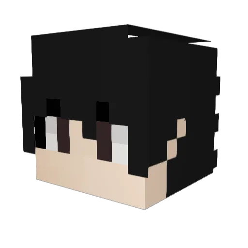 G_G_Ricky Minecraft avatar head, 3D render