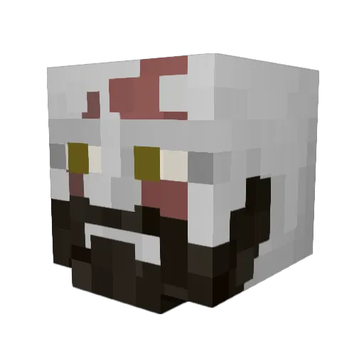 G_Hasan Minecraft avatar head, 3D render