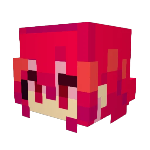 G_I_013 Minecraft avatar head, 3D render
