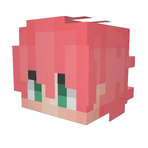 G_JJun Minecraft avatar head, 3D render