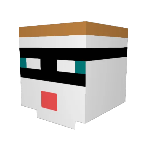 G_Kingy_ Minecraft avatar head, 3D render
