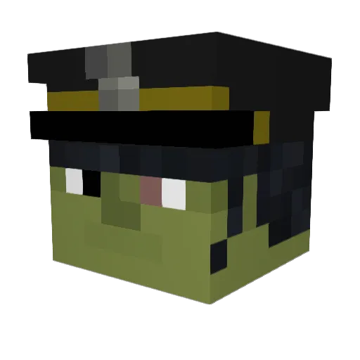 G_Kornwallis Minecraft avatar head, 3D render