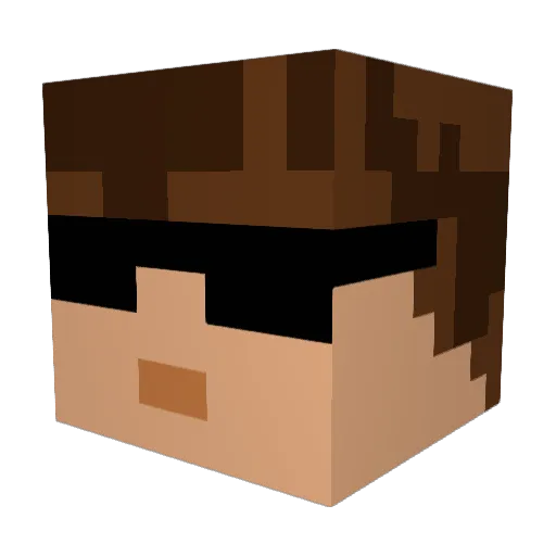 G_MANN33 Minecraft avatar head, 3D render