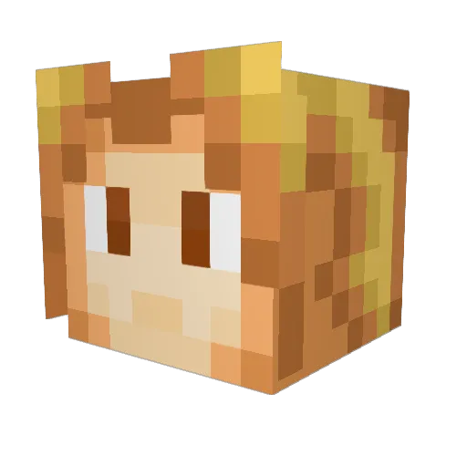 G_Mahn Minecraft avatar head, 3D render