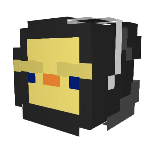 G_Martinez Minecraft avatar head, 3D render