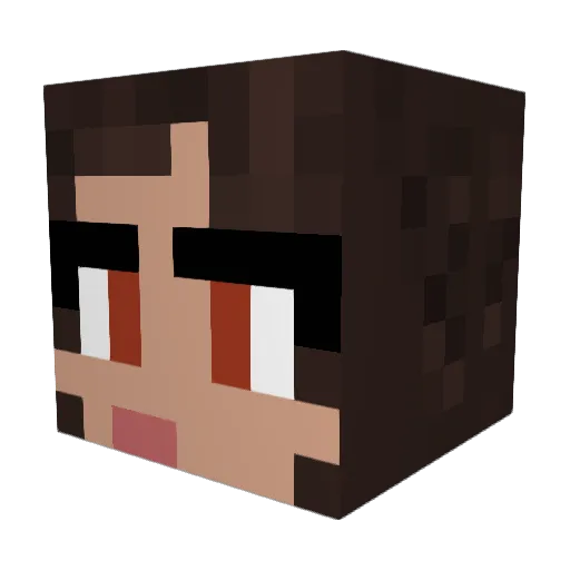 G_Nacho678 Minecraft avatar head, 3D render