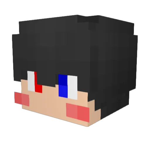 G_Player_ Minecraft avatar head, 3D render