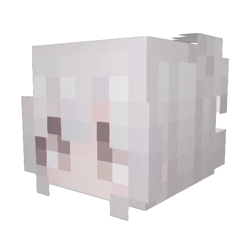 G_R_CN Minecraft avatar head, 3D render