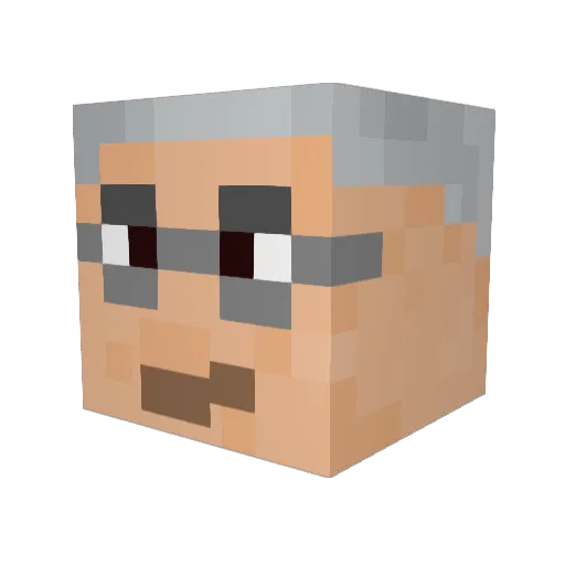G_Skit27 Minecraft avatar head, 3D render