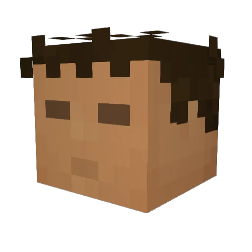 G_Ster445 Minecraft avatar head, 3D render